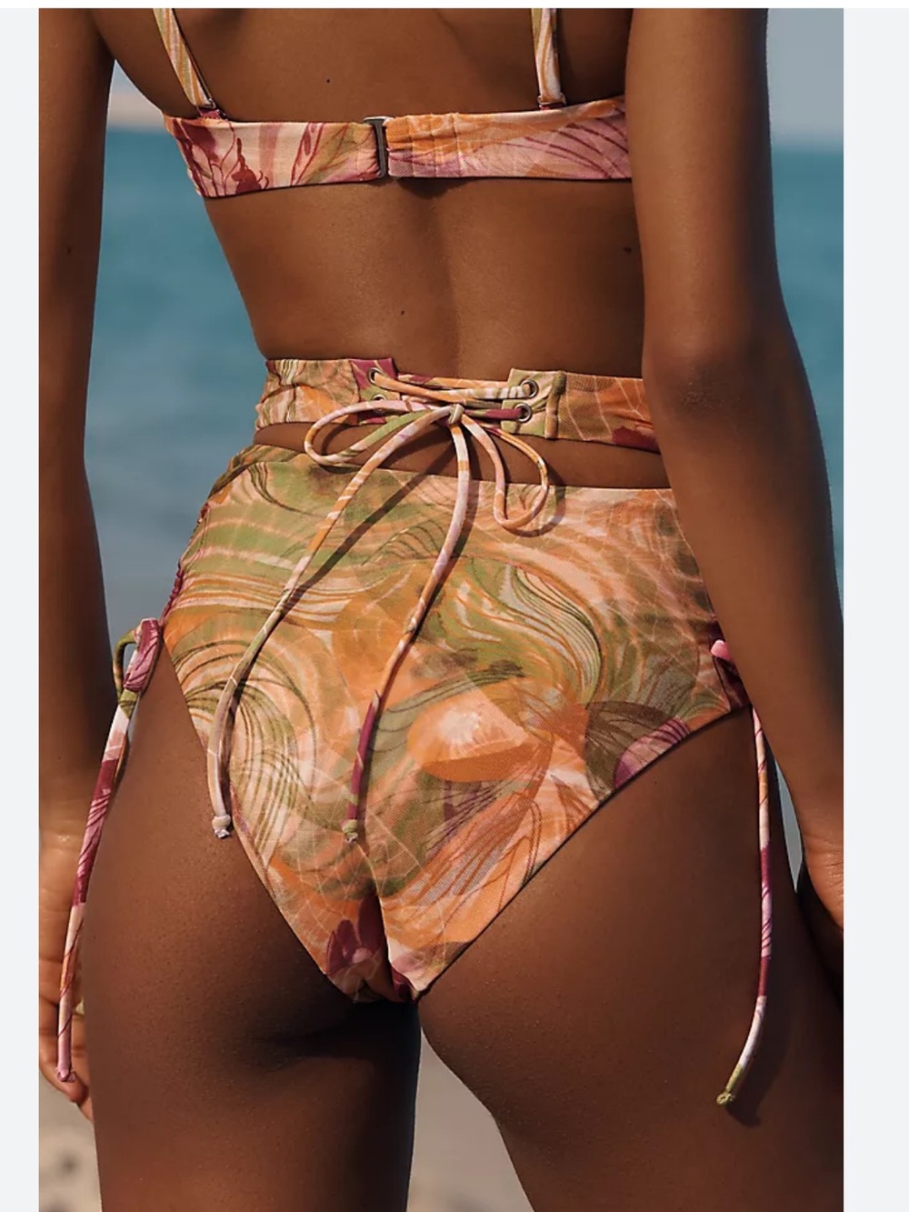 NWT ANDREA IYAMAH Dola Bikini Bottom In Vibra Print - Picture 8 of 9